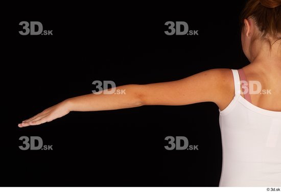 Woman White Slim Female Studio Poses