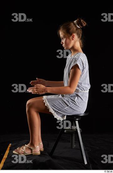 Woman White Slim Female Studio Poses