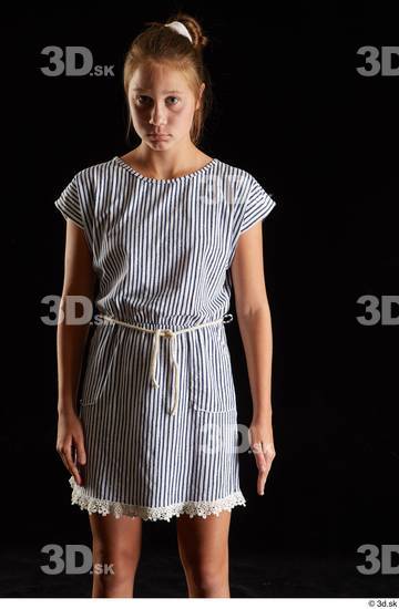 Woman White Slim Female Studio Poses