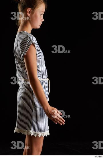 Woman White Slim Female Studio Poses