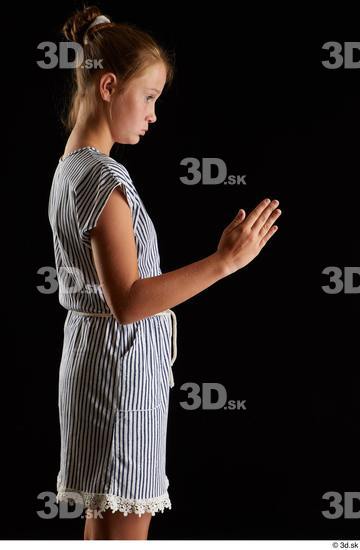 Woman White Slim Female Studio Poses