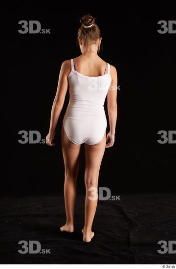 Woman White Slim Female Studio Poses