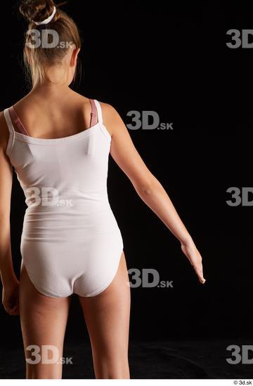 Woman White Slim Female Studio Poses