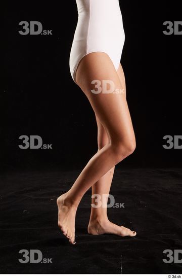 Woman White Slim Female Studio Poses