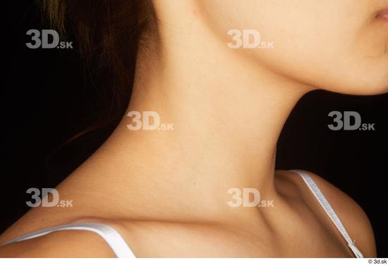 Neck Woman White Nude Average Studio photo references