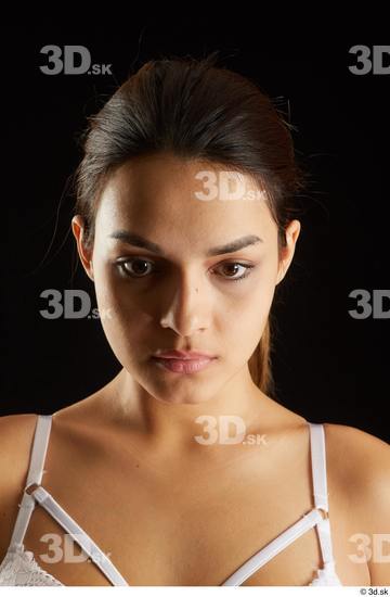 Head Woman White Average Studio photo references