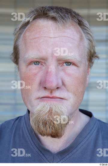 Head Man White Casual Chubby Bearded Street photo references