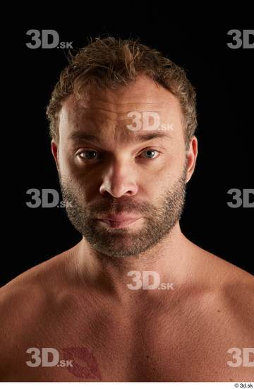 Man White Muscular Male Studio Poses