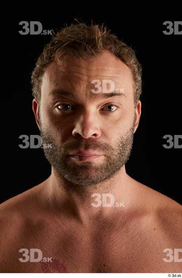 Man White Muscular Male Studio Poses