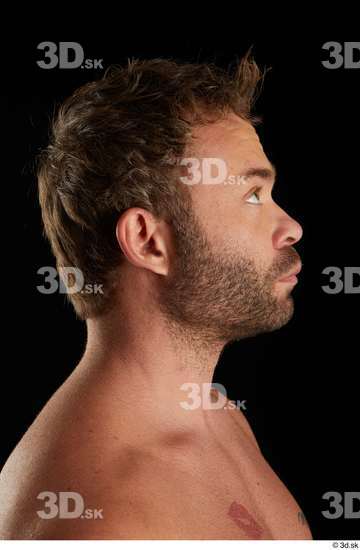 Man White Muscular Male Studio Poses