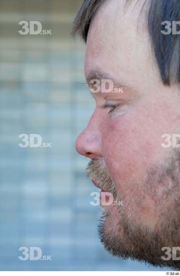 Nose Man White Average Bearded Street photo references