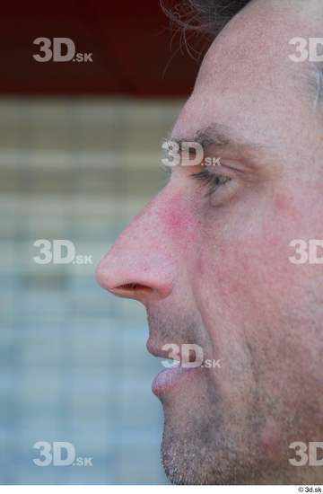 Nose Man White Casual Slim Street photo references