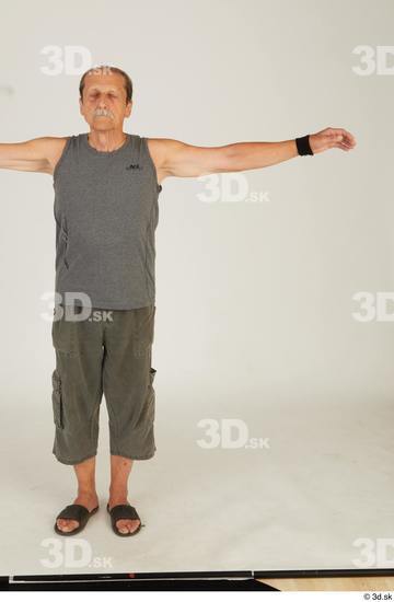 Whole Body Man T poses White Sports Slim Standing Street photo references