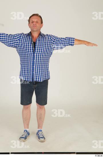 Whole Body Man T poses White Casual Average Standing Street photo references