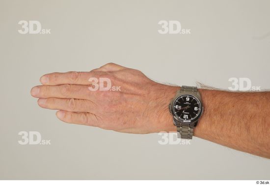 Hand Man White Casual Average Watch Street photo references