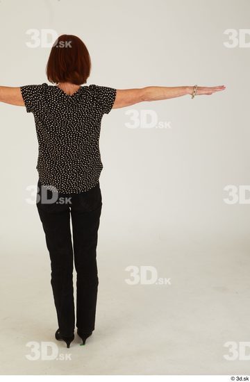 Whole Body Woman T poses White Casual Slim Standing Street photo references