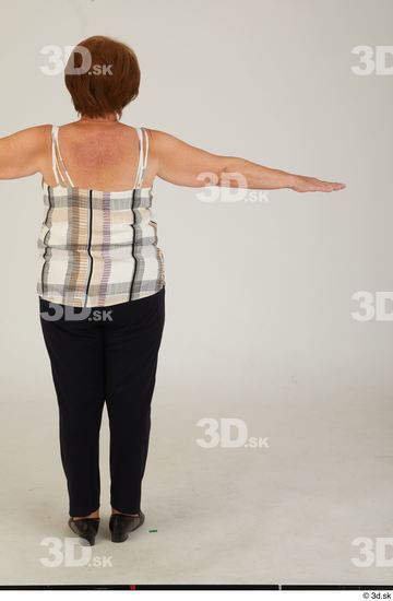 Whole Body Woman T poses White Casual Chubby Standing Street photo references