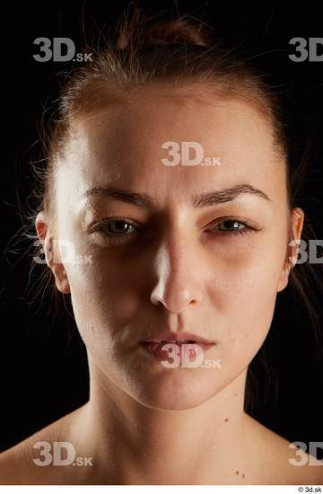 Katy Rose  disgust emotion front view head  jpg