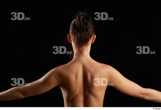 Chest Back Woman Slim Studio photo references