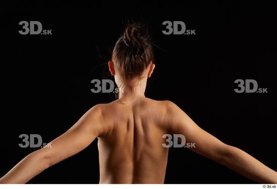 Chest Back Woman Slim Studio photo references