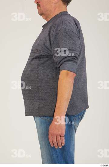 Arm Upper Body Man White Casual Chubby Street photo references