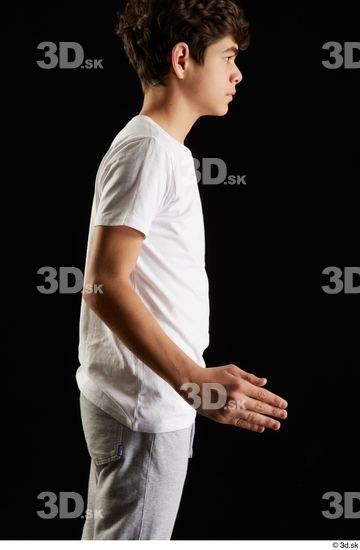 Arm Man White Sports Shirt T shirt Studio photo references