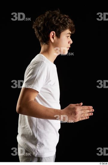 Arm Man White Sports Shirt T shirt Studio photo references