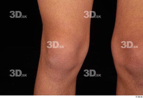 Knee Man White Nude Slim Studio photo references