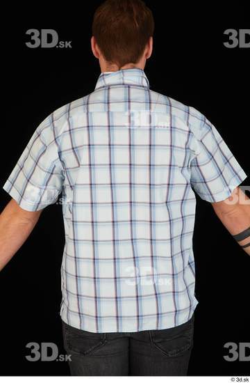 Upper Body Man White Casual Shirt Average Studio photo references