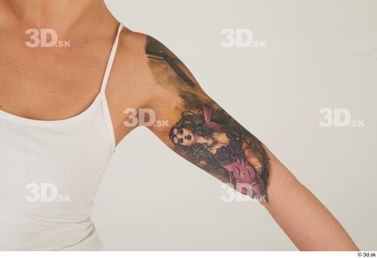 Arm Woman White Tattoo Casual Average Street photo references
