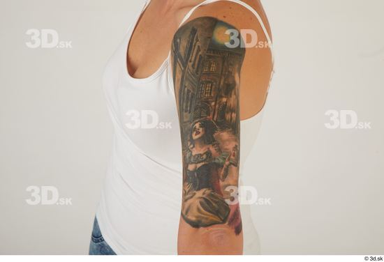 Arm Woman White Tattoo Casual Average Street photo references