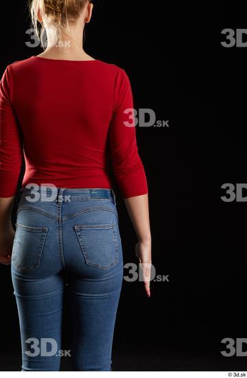 Woman White Slim Female Studio Poses