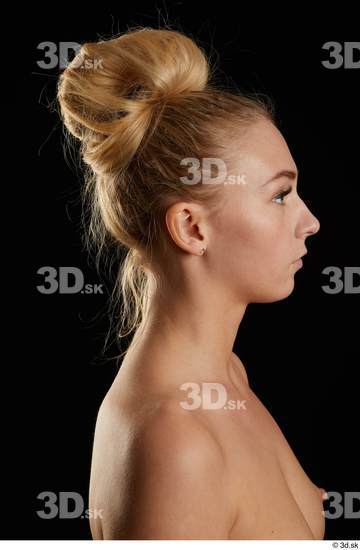 Woman White Slim Female Studio Poses