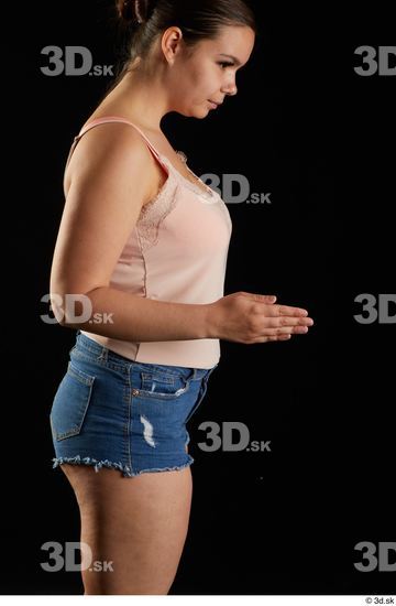 Woman White Chubby Female Studio Poses