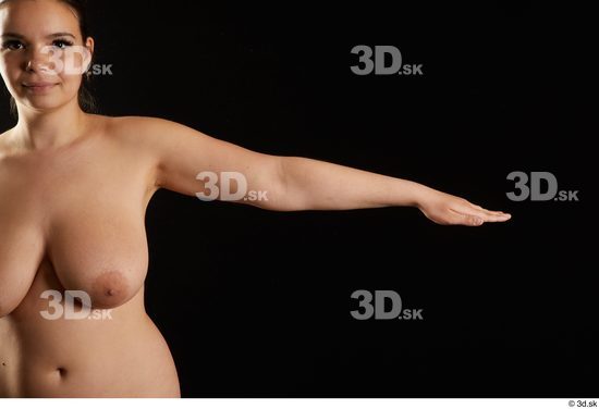 Woman White Chubby Female Studio Poses