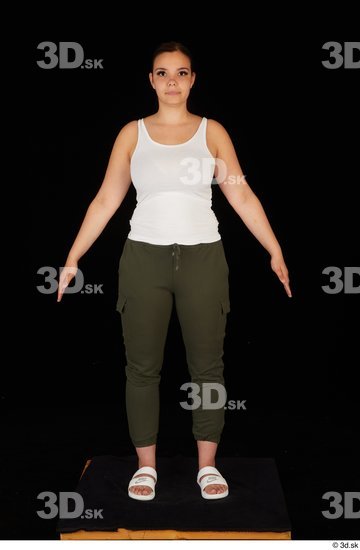 Woman White Chubby Female Studio Poses