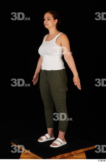 Woman White Chubby Female Studio Poses