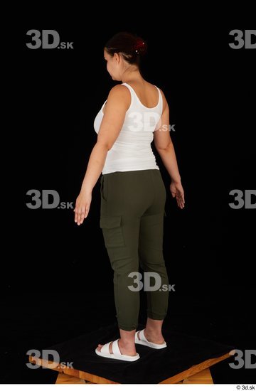 Woman White Chubby Female Studio Poses