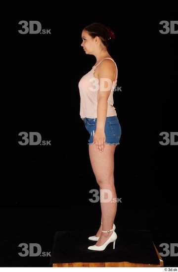 Woman White Chubby Female Studio Poses