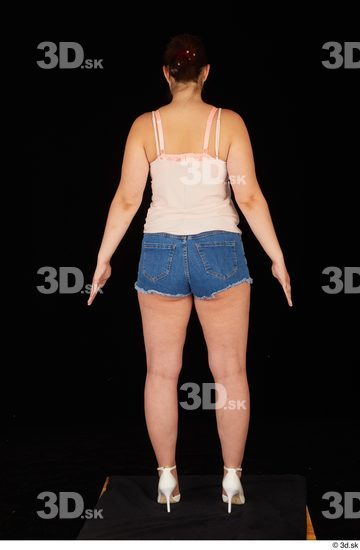 Woman White Chubby Female Studio Poses