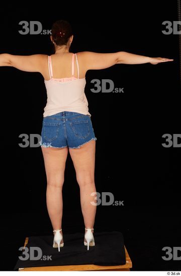 Woman White Chubby Female Studio Poses