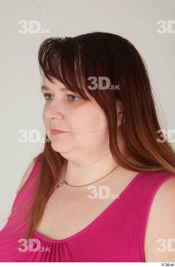 Head Hair Woman White Casual Overweight Street photo references