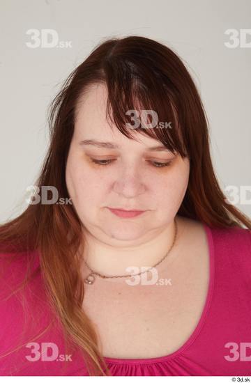 Head Hair Woman White Casual Overweight Street photo references