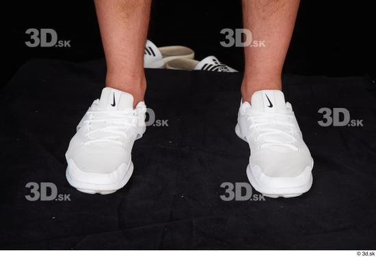 Foot Man White Sports Muscular Studio photo references