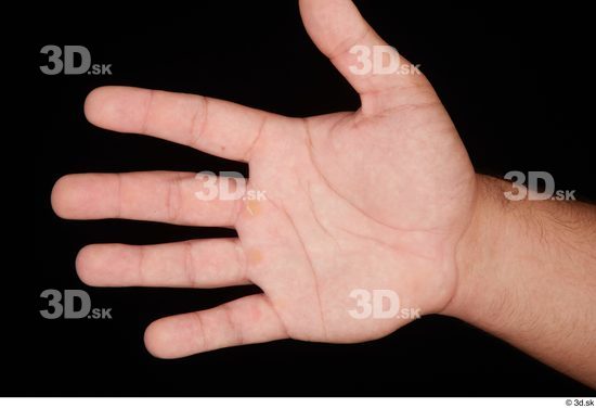 Hand Man White Nude Muscular Palm Studio photo references