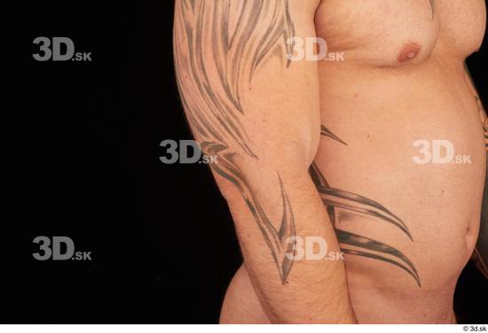 Skin Man White Tattoo Nude Muscular Studio photo references