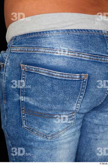 Hips Man White Casual Jeans Overweight Studio photo references