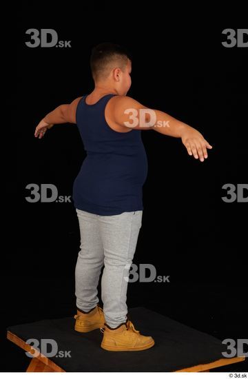 Whole Body Man T poses White Sports Overweight Standing Top Studio photo references