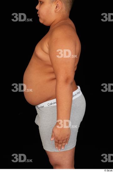 Arm Man White Nude Overweight Studio photo references