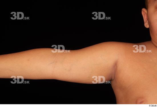 Arm Man White Nude Overweight Studio photo references